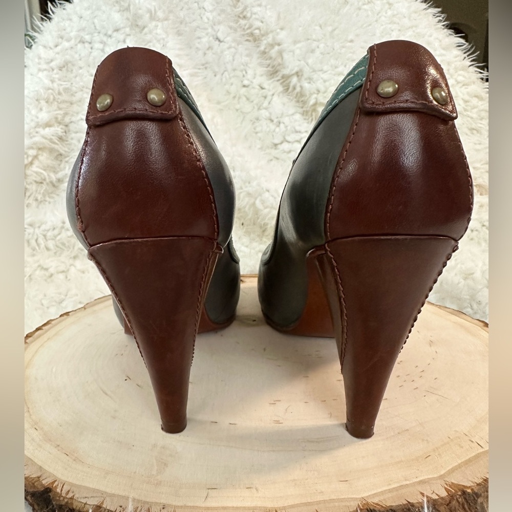 🌟Fossil buttery leather retro style heel - Picture 4 of 6